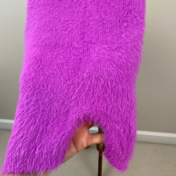 Fuchsia Fuzzy Tube Romper - Picture 5 of 6
